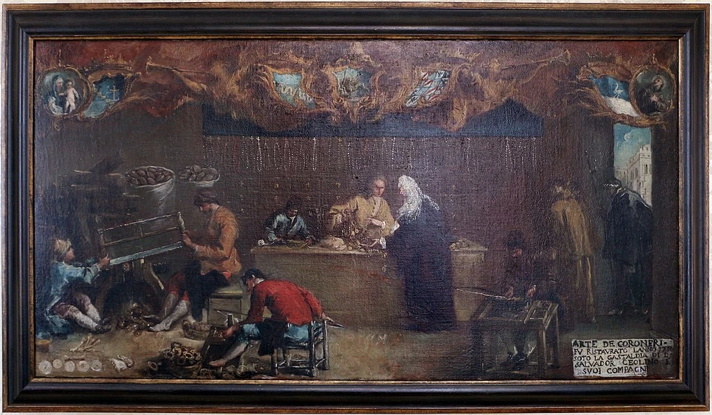 Insegna nell'arte dei coroneri - Ca' Rezzonico, Venezia